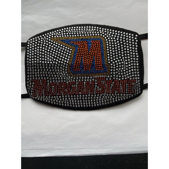 Morgan State University Bling Rhinestone Face Mask - Picture 2 of 14